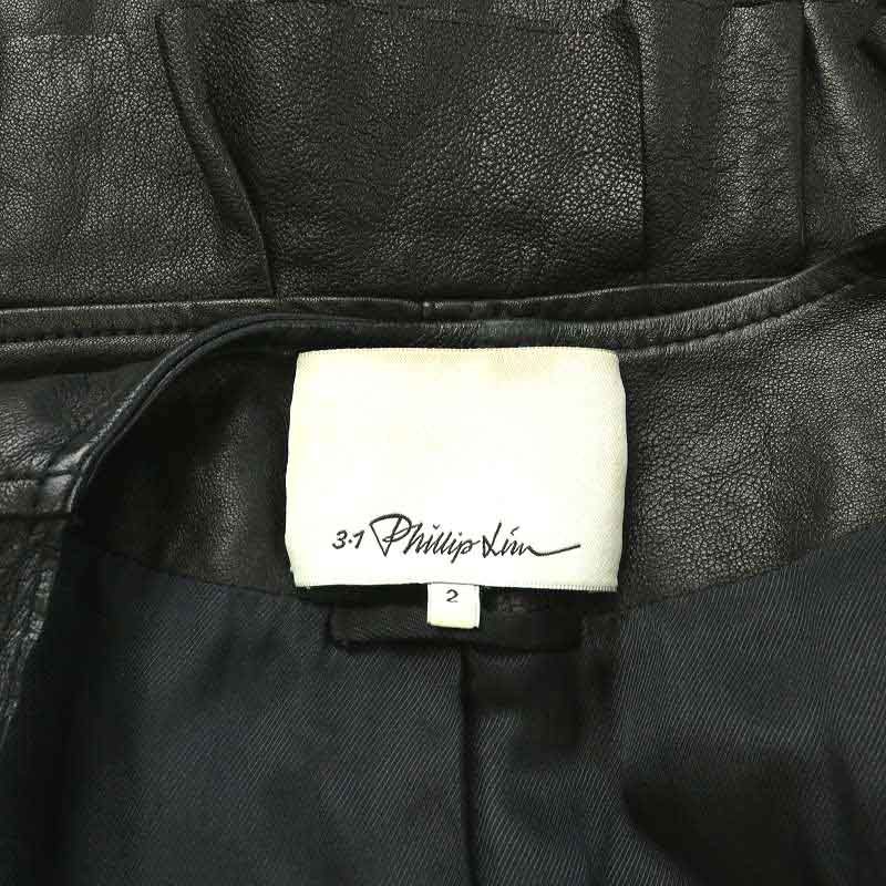 3.1 phillipLim  レザージャケット　ブラック 3.1 Phillip Lim】Leather Boxy Jacket | ジャケット | THE