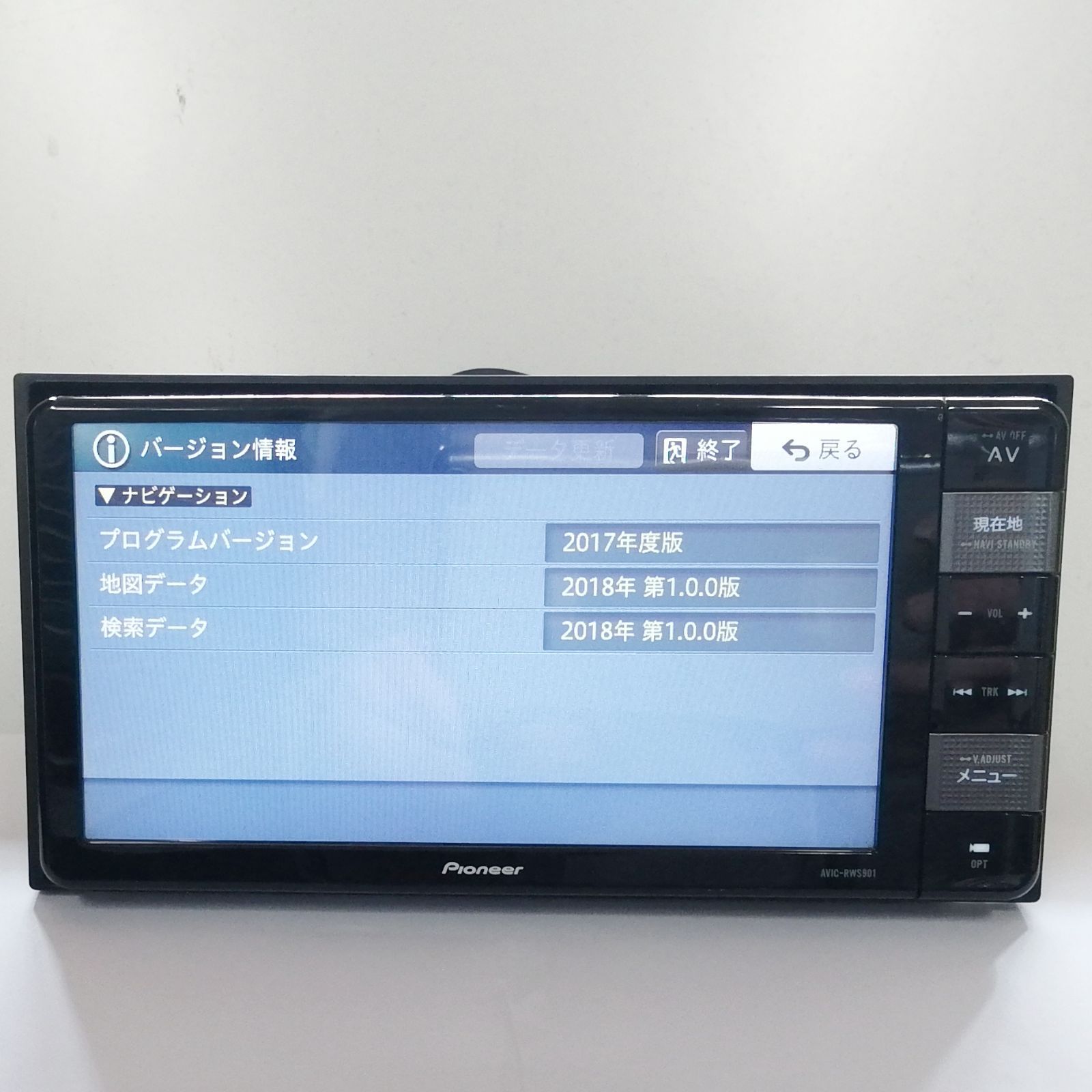 スズキ純正メモリーナビAVIC-RWS901