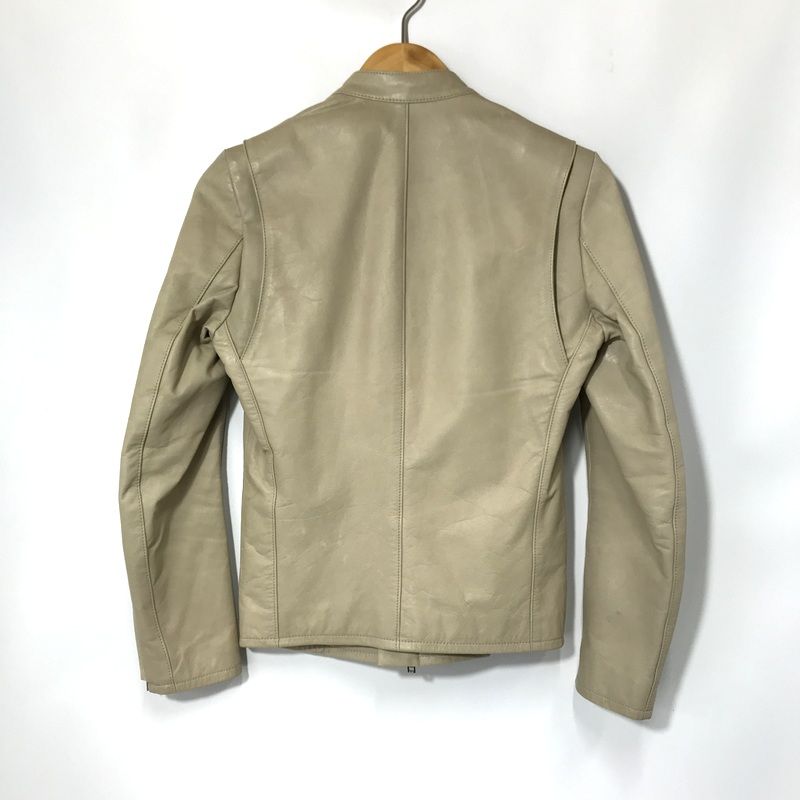 LITHIUM HOME リチウムオムレザー ジャケット ベージュ LITHIUM HOME リチウムオムレザー ジャケット ベージュ