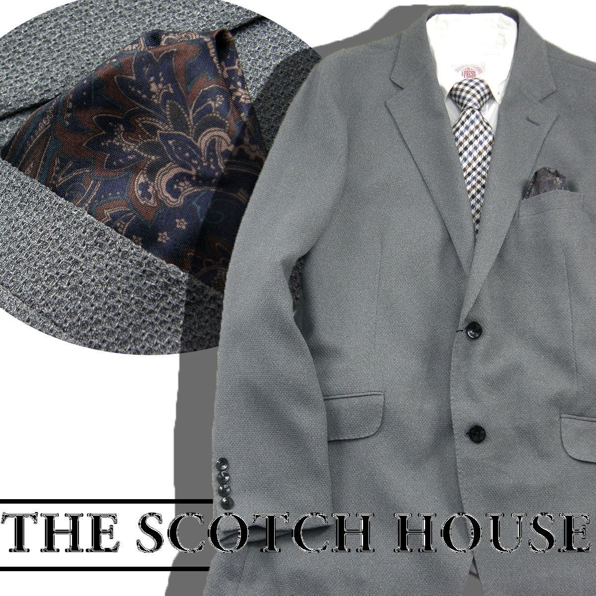 【新品】 THE SCOTCH HOUSE / スコッチハウス吸水 速乾 ジャケット 日本製素材 背抜き 清涼 幅広 大きいサイズ ビジネスジャケット ビジネスウェア ビジネス 春夏 ザスコッチハウス