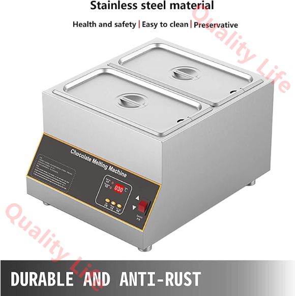 ケータリングレストラン食堂ホームパーティー用の蓋付きプロフェッショナル加熱チョコレートメルター 1grid