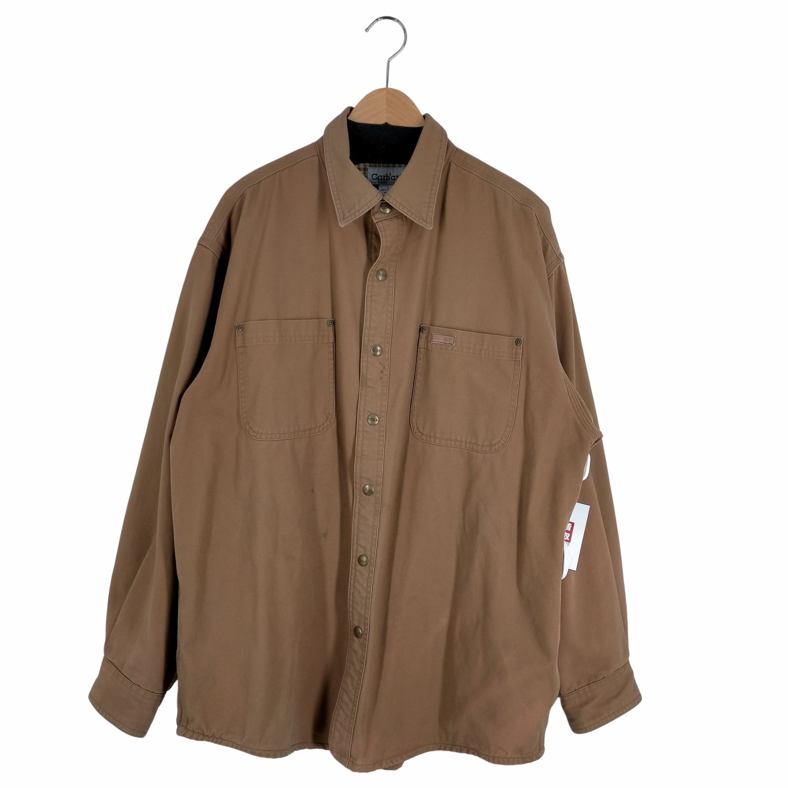 【carhartt カーハート】裏地チェック ワークシャツジャケット　ダック地 カーハート Carhartt 裏地チェックダック地ワークシャツ