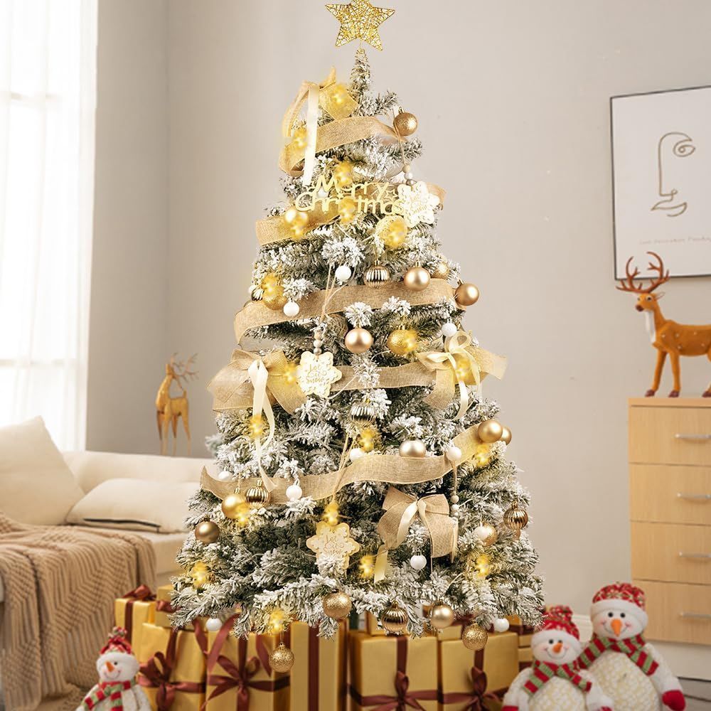 クリスマスツリー 210cm 雪化粧 装飾 屋内 松ぼっくり クリスマス 