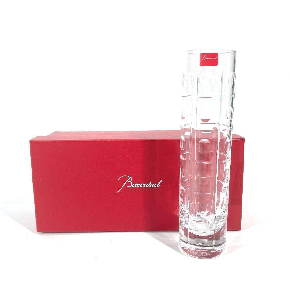 美品　バカラ　Baccarat　花瓶　一輪挿し バカラ 一輪挿し 名入れ フローラ ベース ビゾー baccarat 花瓶