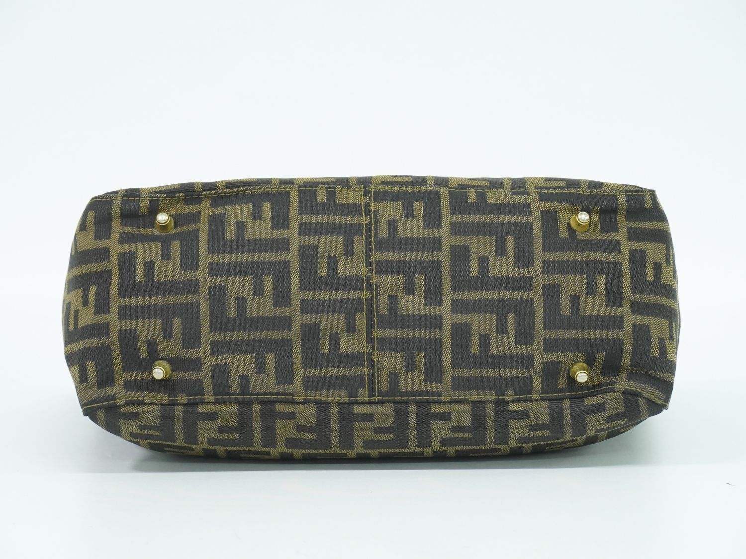 本物 フェンディ FENDI ズッカ トートバッグ ハンドバッグ
