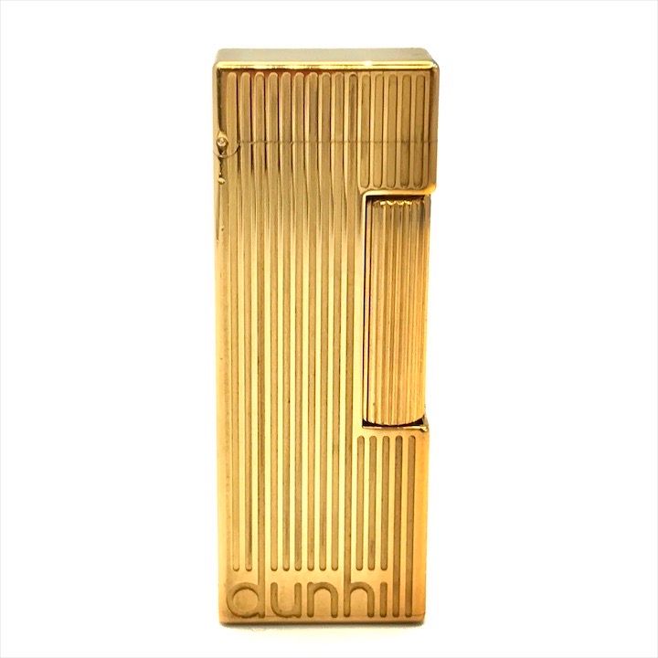 良品 Dunhill ダンヒル 希少 ガスライター ロゴ ゴールド OH済み