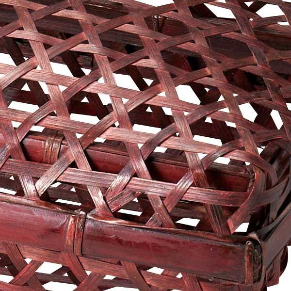 竹』蓋付き四角タイプ小物ケース「38×16×10cm」 ※和風,天然素材