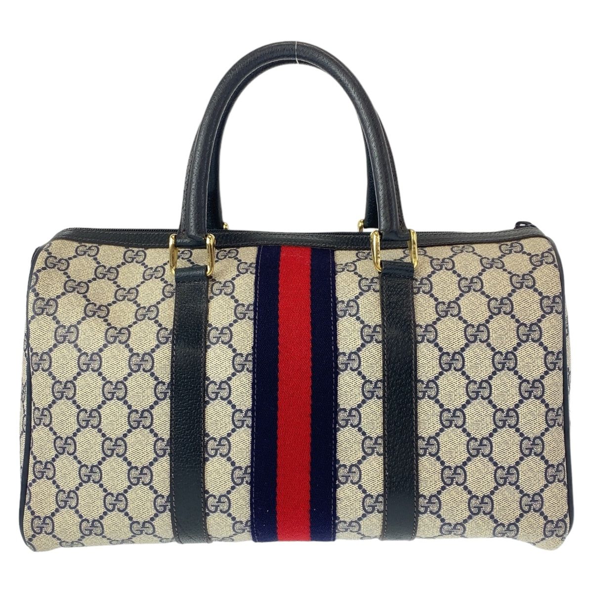 美品 GUCCI グッチ ヴィンテージ オールドグッチ シェリーライン グレー ゴールド金具 GGスプリームキャンバス ボストンバッグ  407179【中古】 - メルカリ