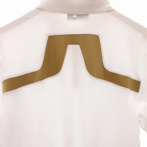 ジェイリンドバーグ ゴルフ ポロシャツ ホワイト L J.LINDEBERG J.LINDEBERG （超お買い得半袖ウェア）J.リンドバーグ ジェフ