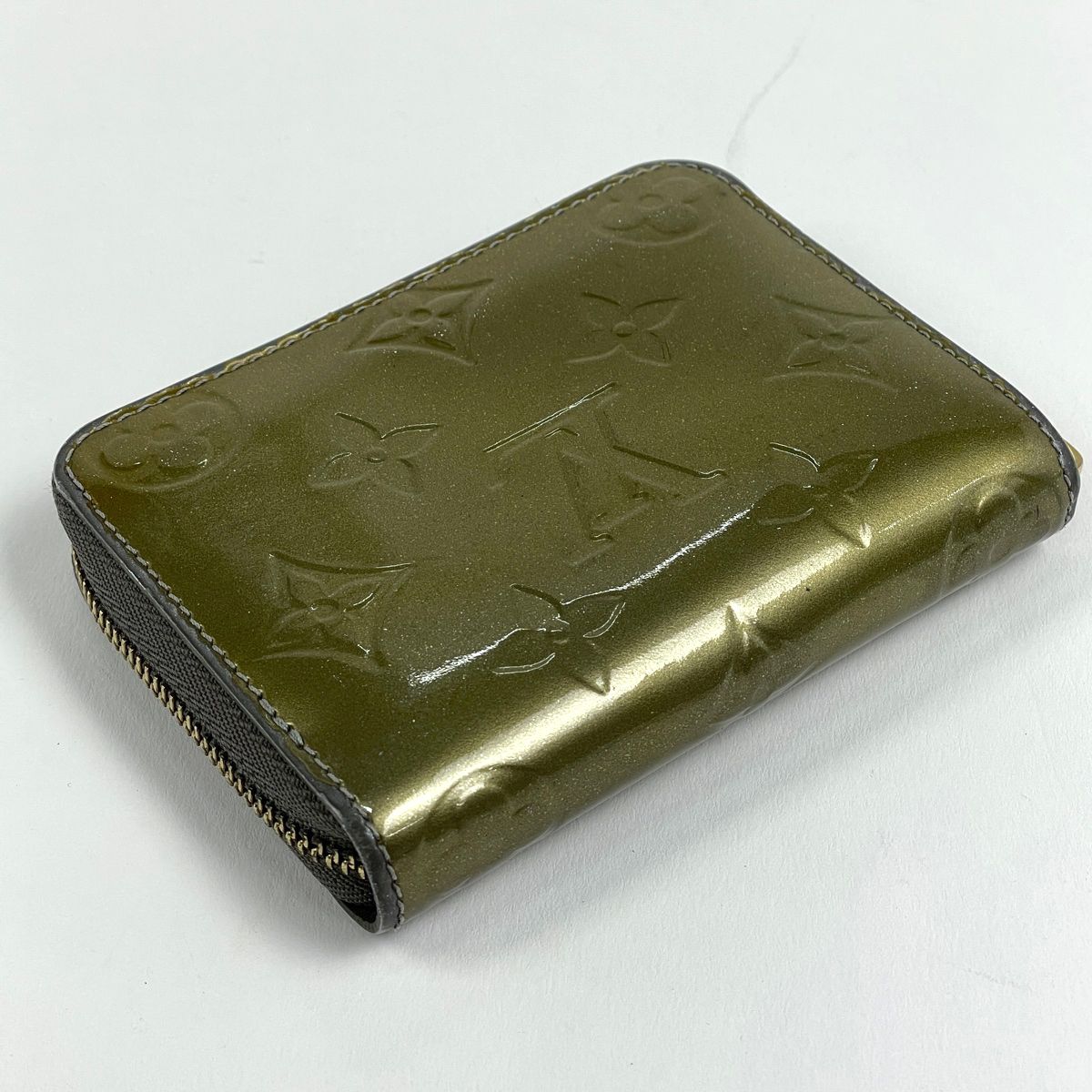 ルイ ヴィトン Louis Vuitton ジッピー コインパース ラウンドファスナー カードケース コインケース モノグラムヴェルニ ヴェールブロンズ M93052 レディース