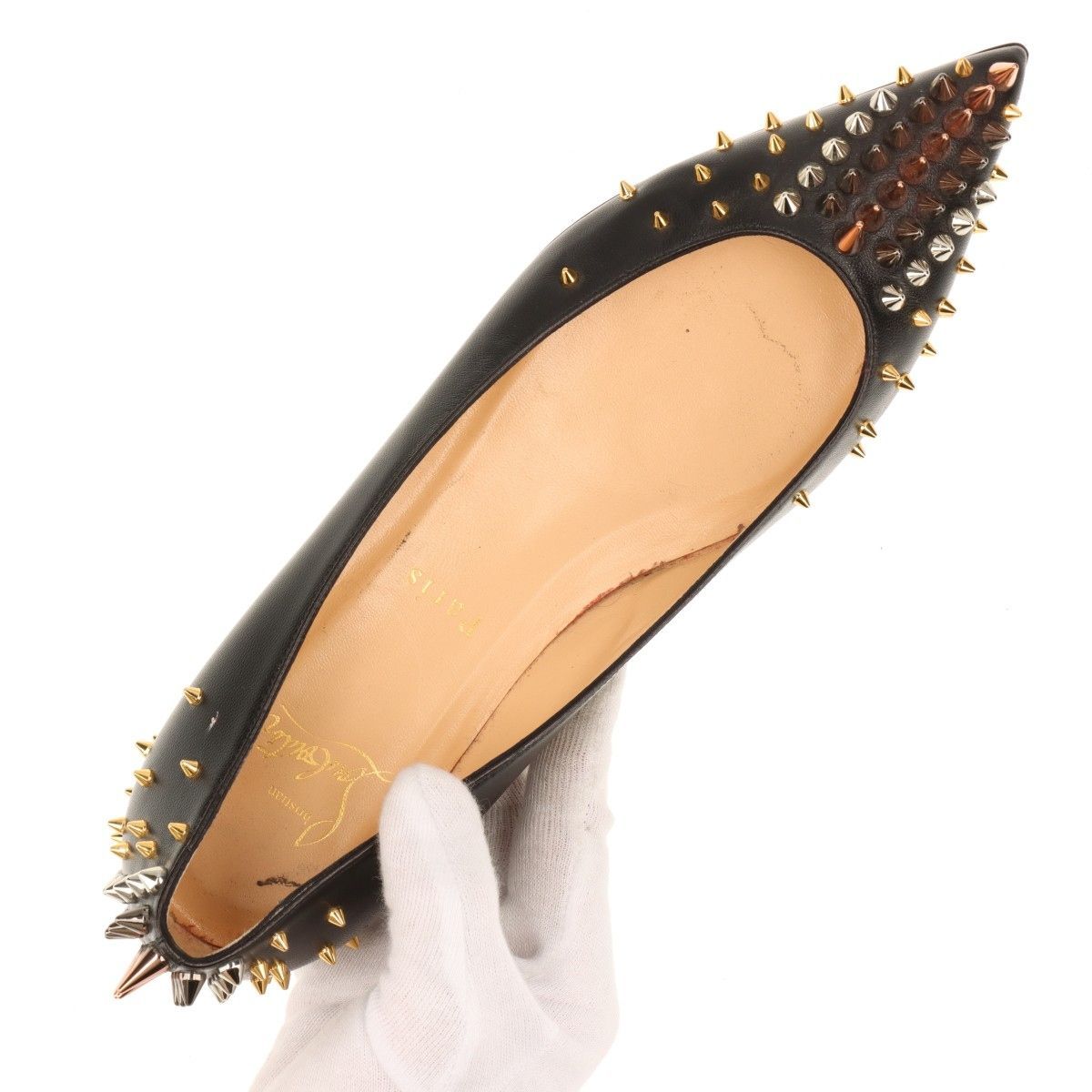 Christian Louboutin クリスチャンルブタン GOLDOFLAT スパイク