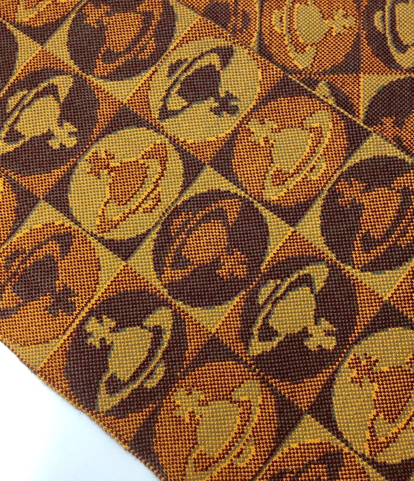 ヴィヴィアンウェストウッド MAN マフラー オーブ総柄 シルク混