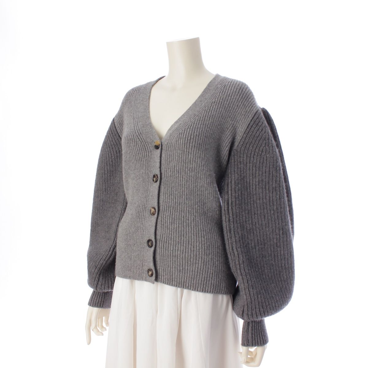ロエベ Balloon Sleeves Cardigan ウール バルーン スリーブ