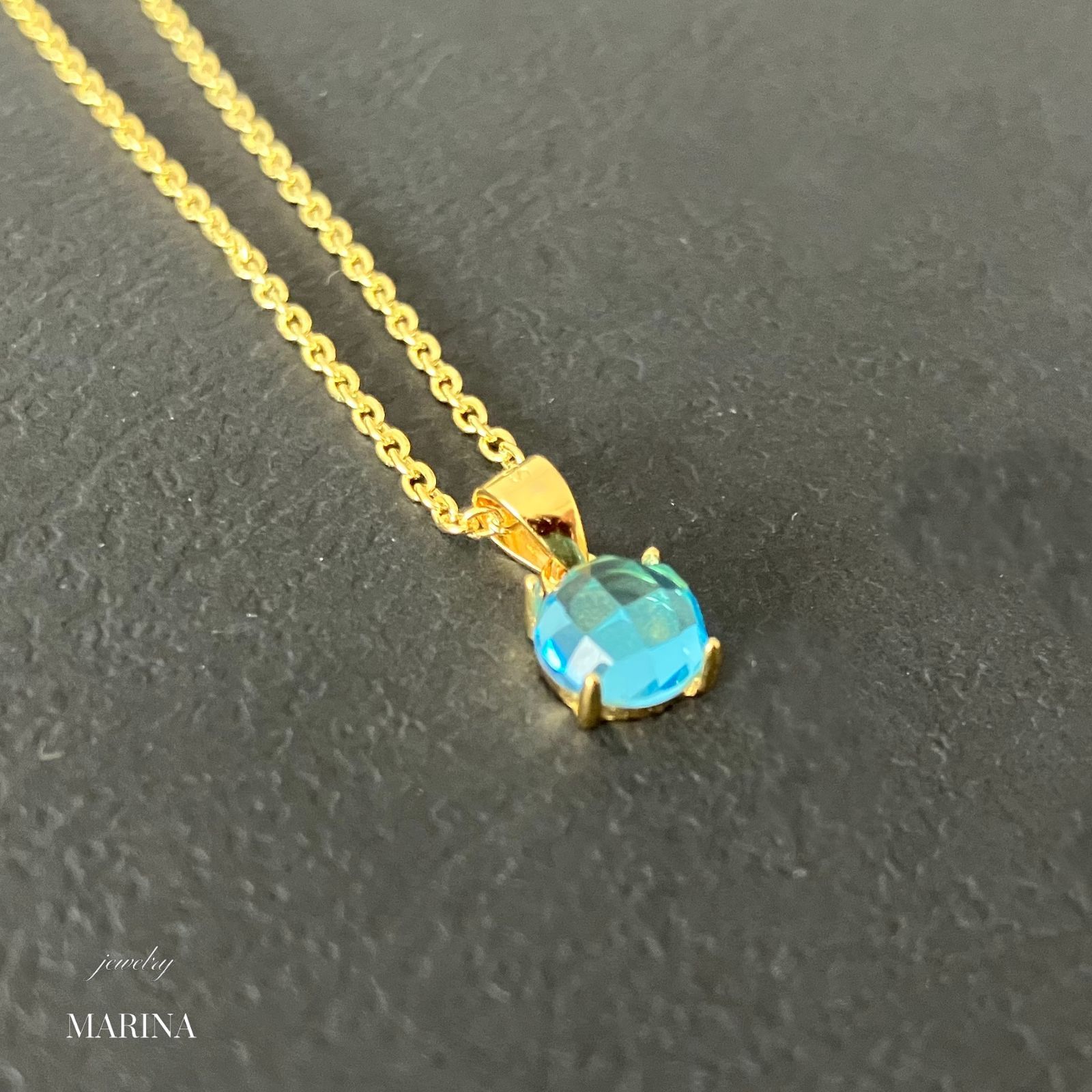 ブルートパーズ} vermeil ネックレス #6 candy - jewelry MARINA