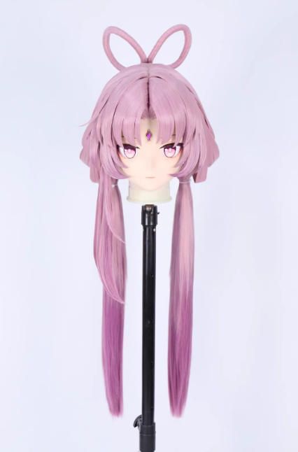 全頭マスク カツラ付き NO.1080 フルマスク ドール ヘッドロリータ人形 コスプレ マスク 仮装 着ぐるみ コスチューム 二次元