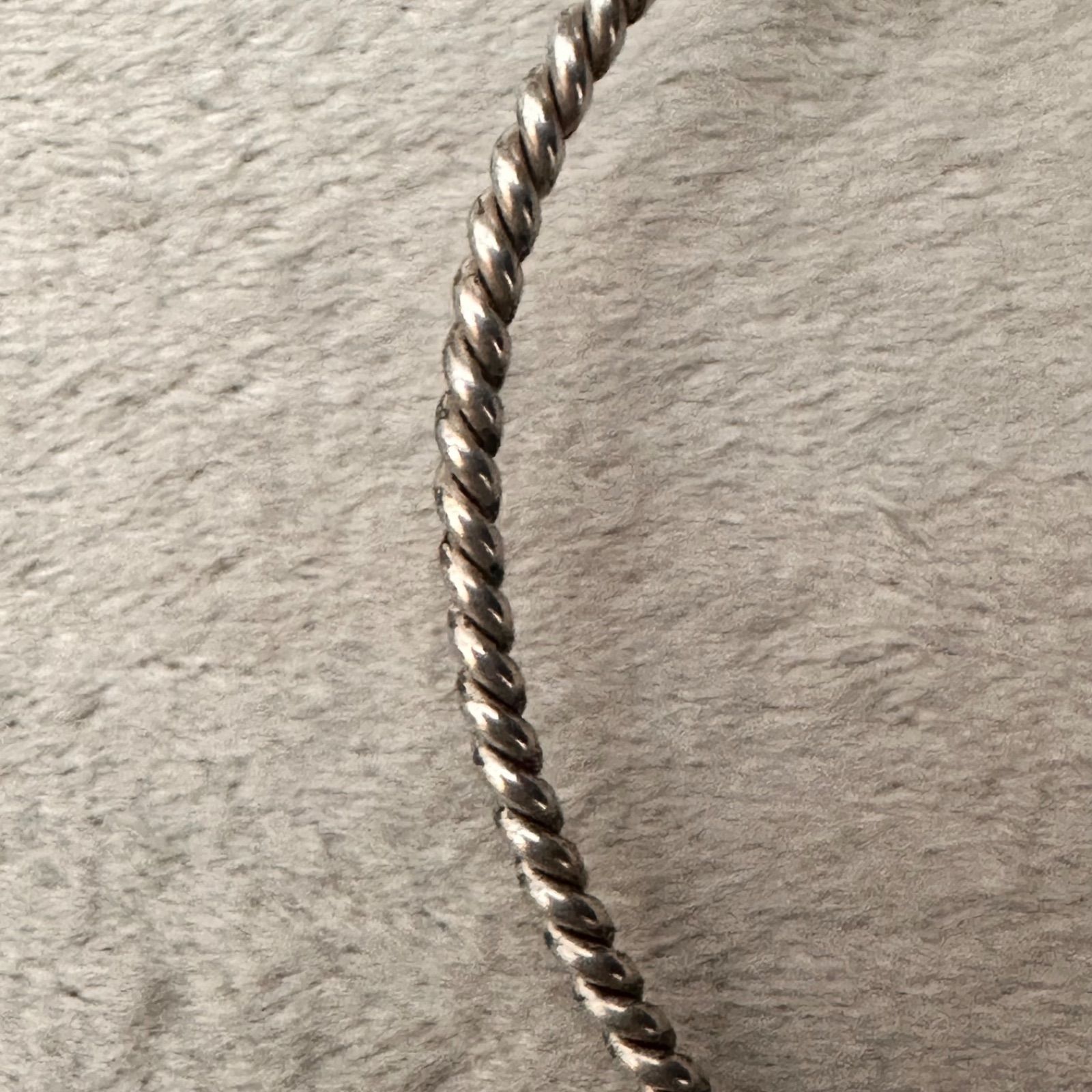 TIFFANY twist silver×K18 bracelet “hook&eye” ティファニー
