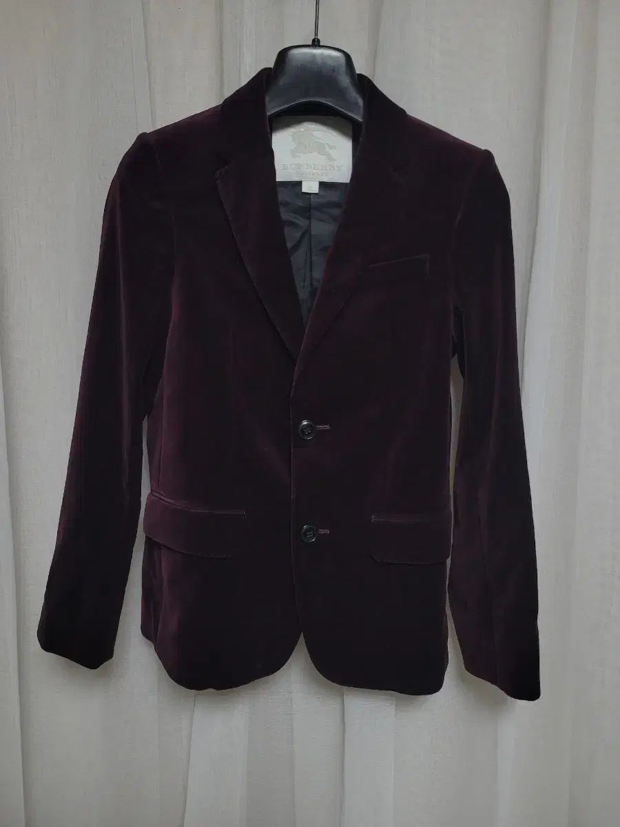 バーバリーキッズ ベルベット ジャケット