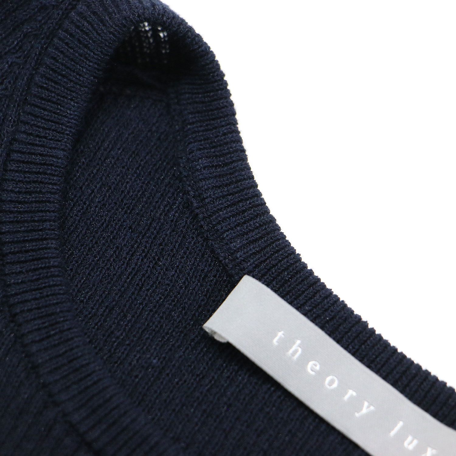 Theory Luxe　フレンチスリーブワンピース　ネイビー　サイズ38 日本製 theory luxe セオリーリュクス ワンピース ネイビー 紺 サイズ