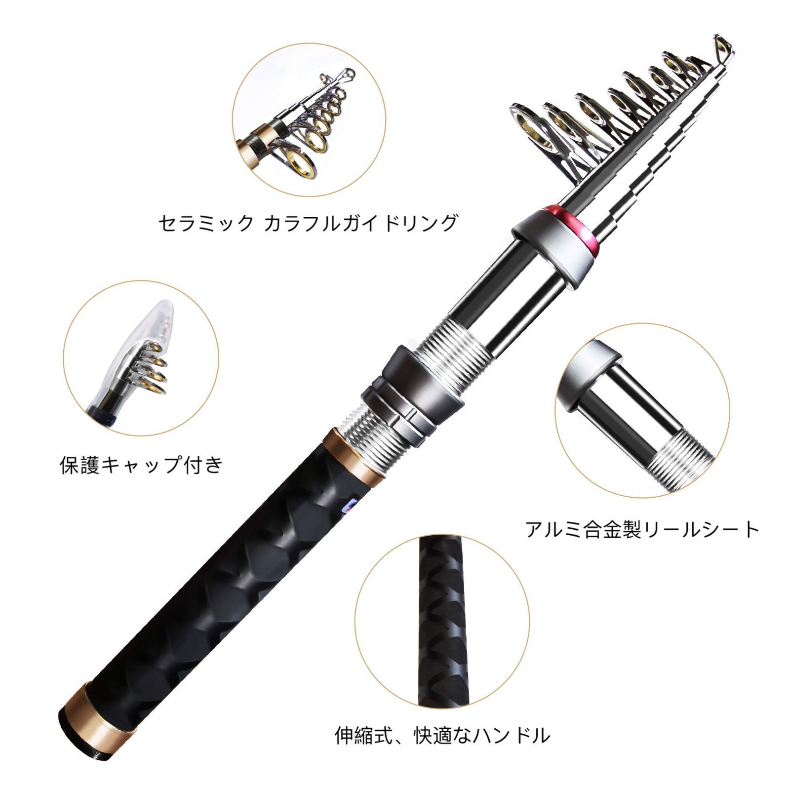 人気商品】スピニングリール 釣り餌 釣り糸付 ロッド 初心者向け
