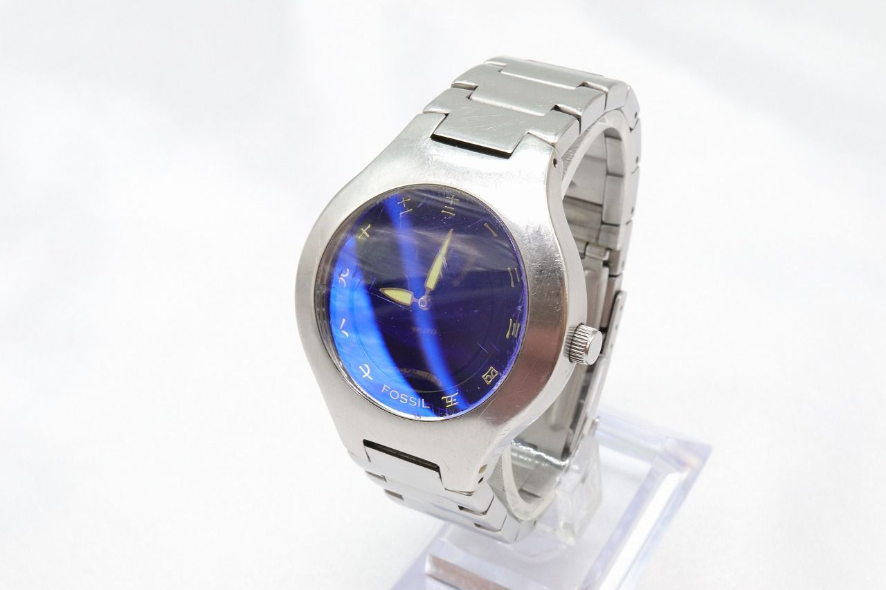 W27-88】レア 電池交換済 FOSSIL フォッシル 漢数字 腕時計 時計のカワサキ メルカリ