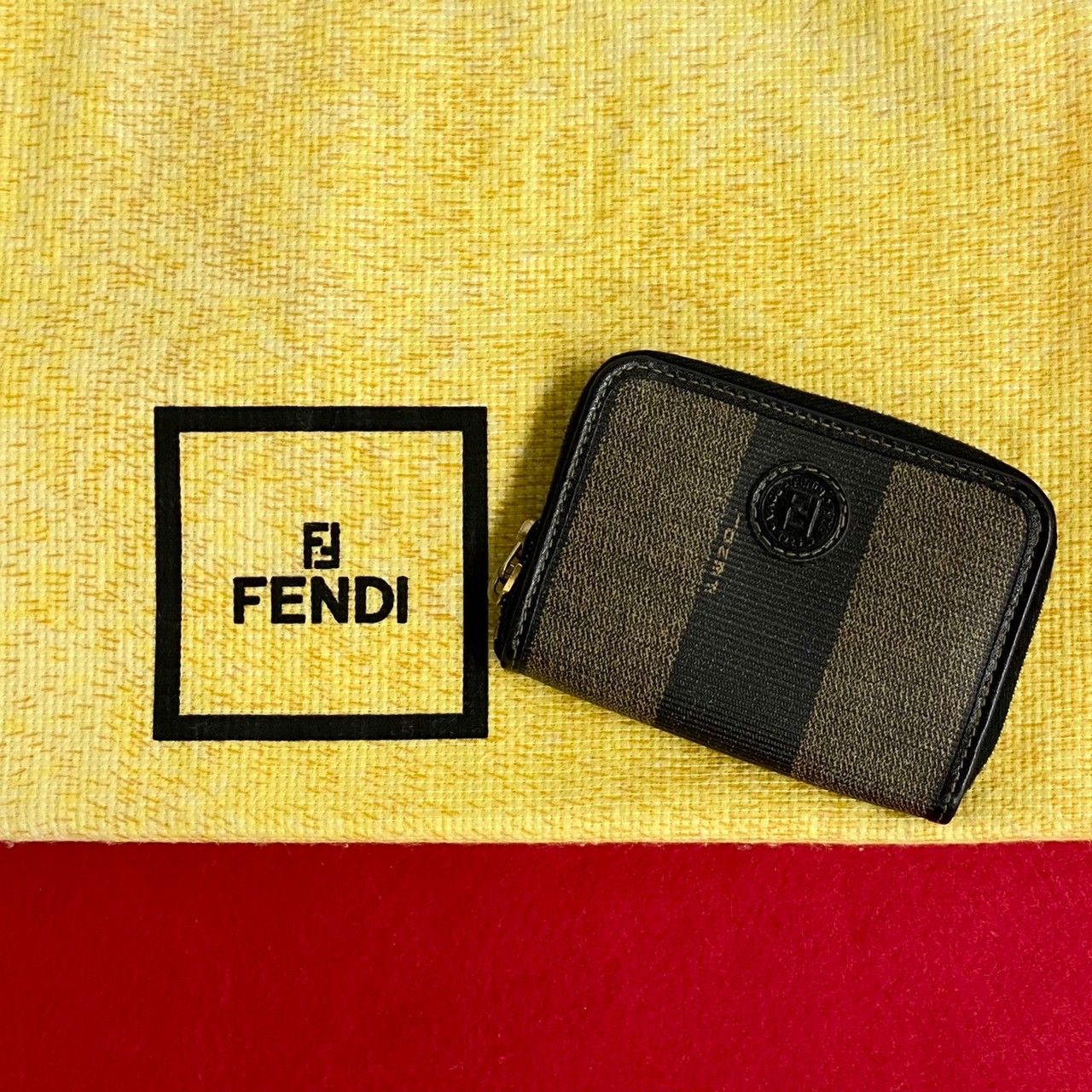 FENDI フェンディ ペカン柄 コインケース 財布 ◇◇FENDI フェンディ コインケース 小銭入れ ペカン がま口