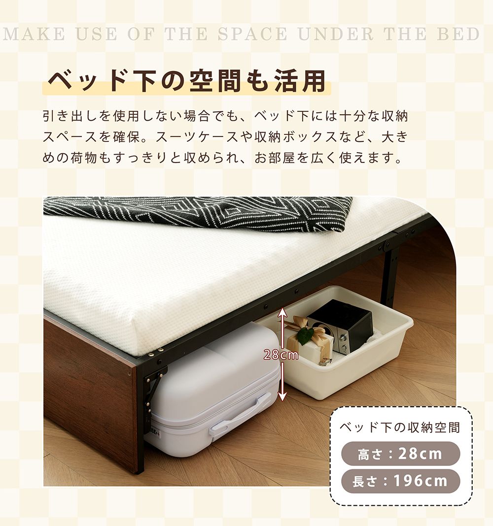 2個限定大安セール」【新作】【ホワイト】 パイプベッド 折りたたみ