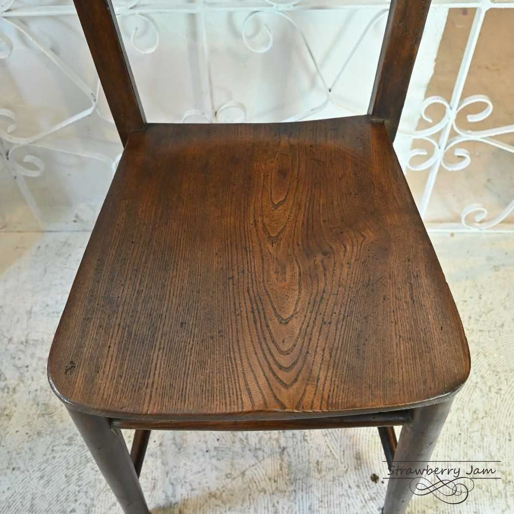 L3705-19-4 英国アンティーク チャーチチェア 北欧 キッチンチェア