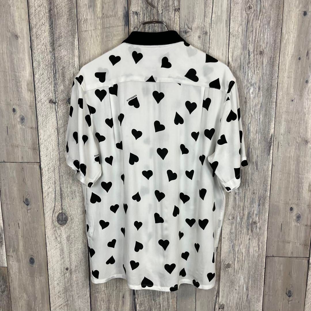 SUPREME シュプリーム 17SS Hearts Rayon Shirt S