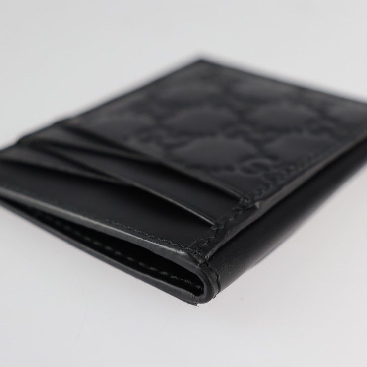 美品　グッチ　カードケース　495015 グッチシマ　名刺入れ　レザー　黒 楽天市場】GUCCI グッチ グッチシマ レザー カードケース 名刺