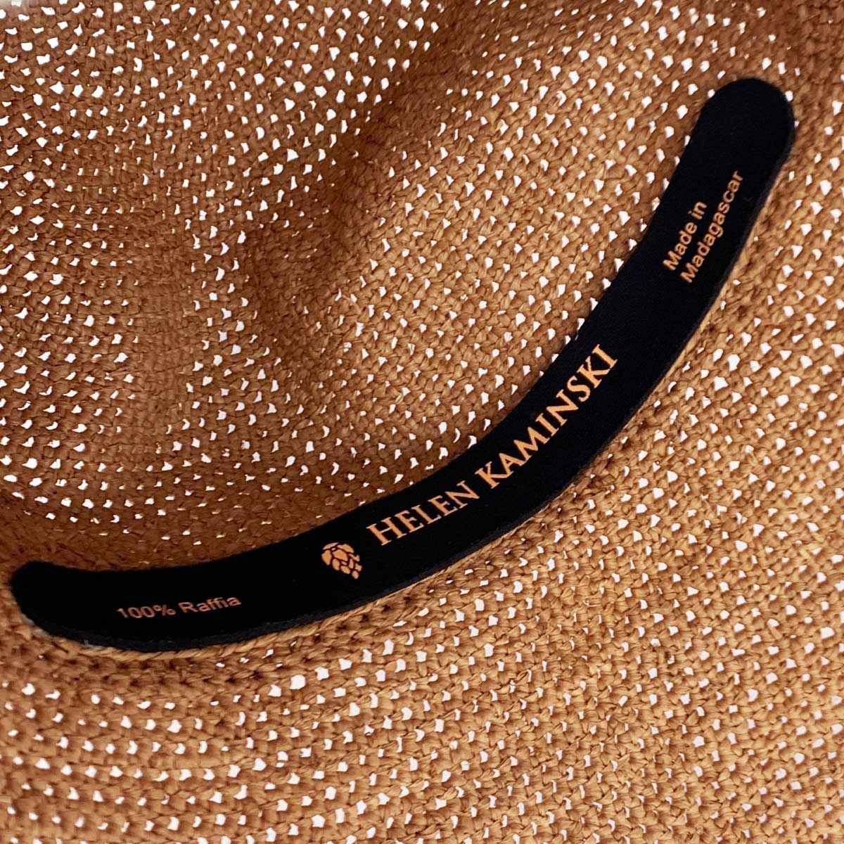 HELEN KAMINSKI 麦わら帽子 100%ラフィア HELEN KAMINSKI 麦わら帽子