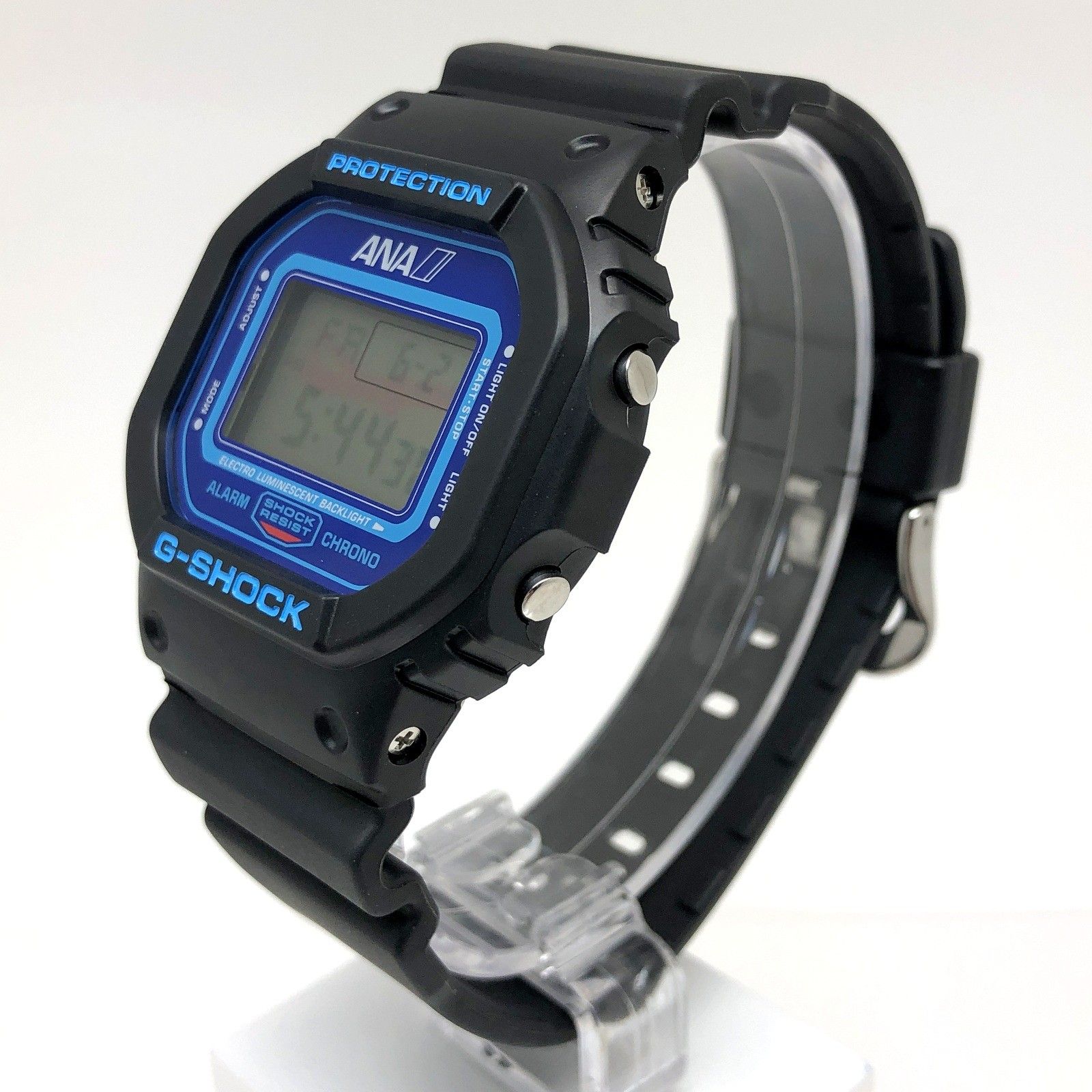 G-SHOCK ジーショック CASIO カシオ 腕時計 DW-5600 ANA コラボ 全日空 機内販売限定 機影EL ブラック 2013年9月発売  - メルカリ