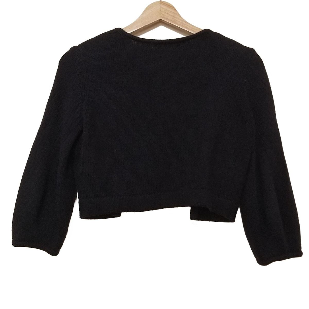 FOXEY NEW YORK(フォクシーニューヨーク) ボレロ サイズ38 M レディース美品  - 27256 ダークネイビー 七分袖 FOXEY NEW YORK(フォクシーニューヨーク) ボレロ サイズ38 M