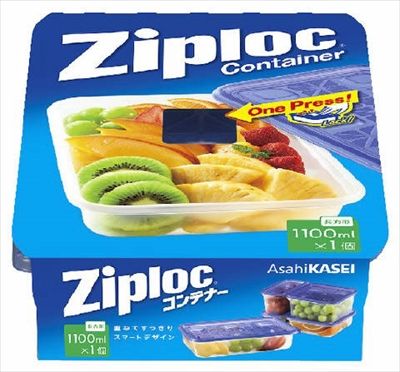 まとめ買い-24点セット ジップロック コンテナー 長方形１１００ｍｌ １個入 旭化成ホームプロダクツ 台所用品