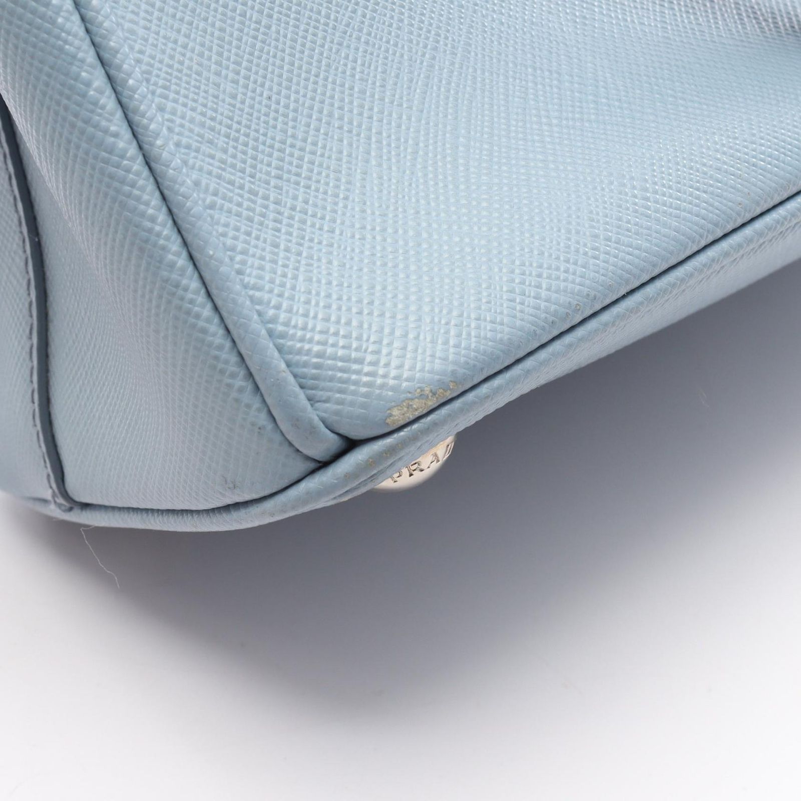 美品【PRADA】ブルー レザー SAFFIANO LUX クロスボディバッグ 118056.jpg