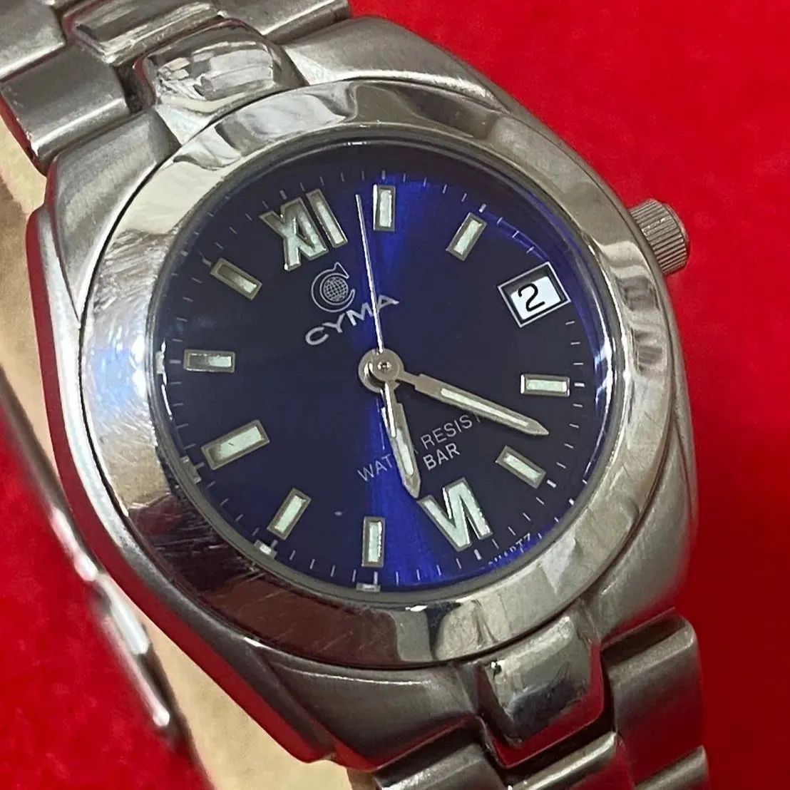 CYMA シーマ 934 メンズ グレー gray レディース 腕時計 時計 watch ブランド 高級 ヴィンテージ アンティーク 昭和 レトロ  とけい ウオッチ watch ブランド 高級腕時計 シルバー silver 銀 銀色 金属ベルト - メルカリ