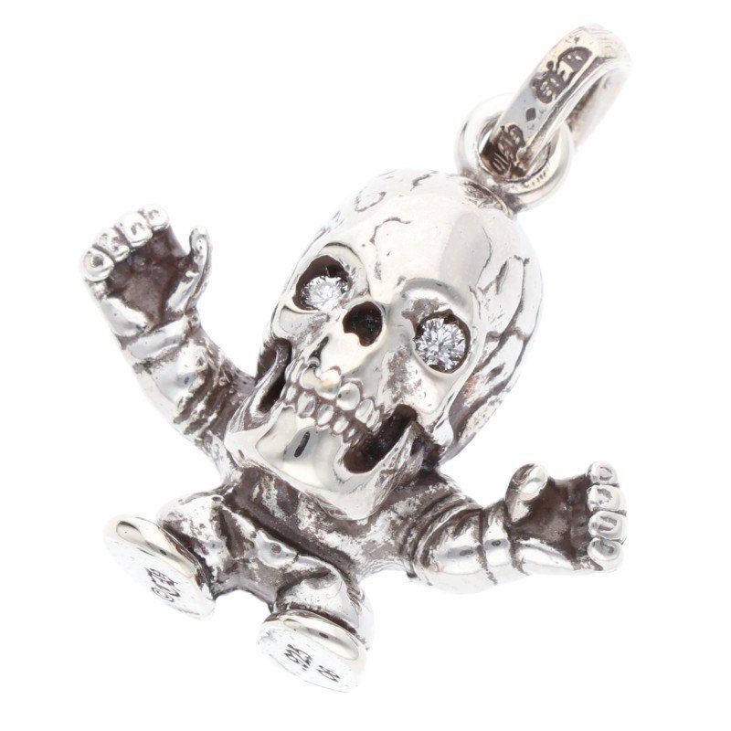 クロムハーツ フォティ ハリスティーター 2ダイヤ シルバー チャーム クロムハーツ FOTI HARRIS TEETER CHARM DIA フォティ ハリス