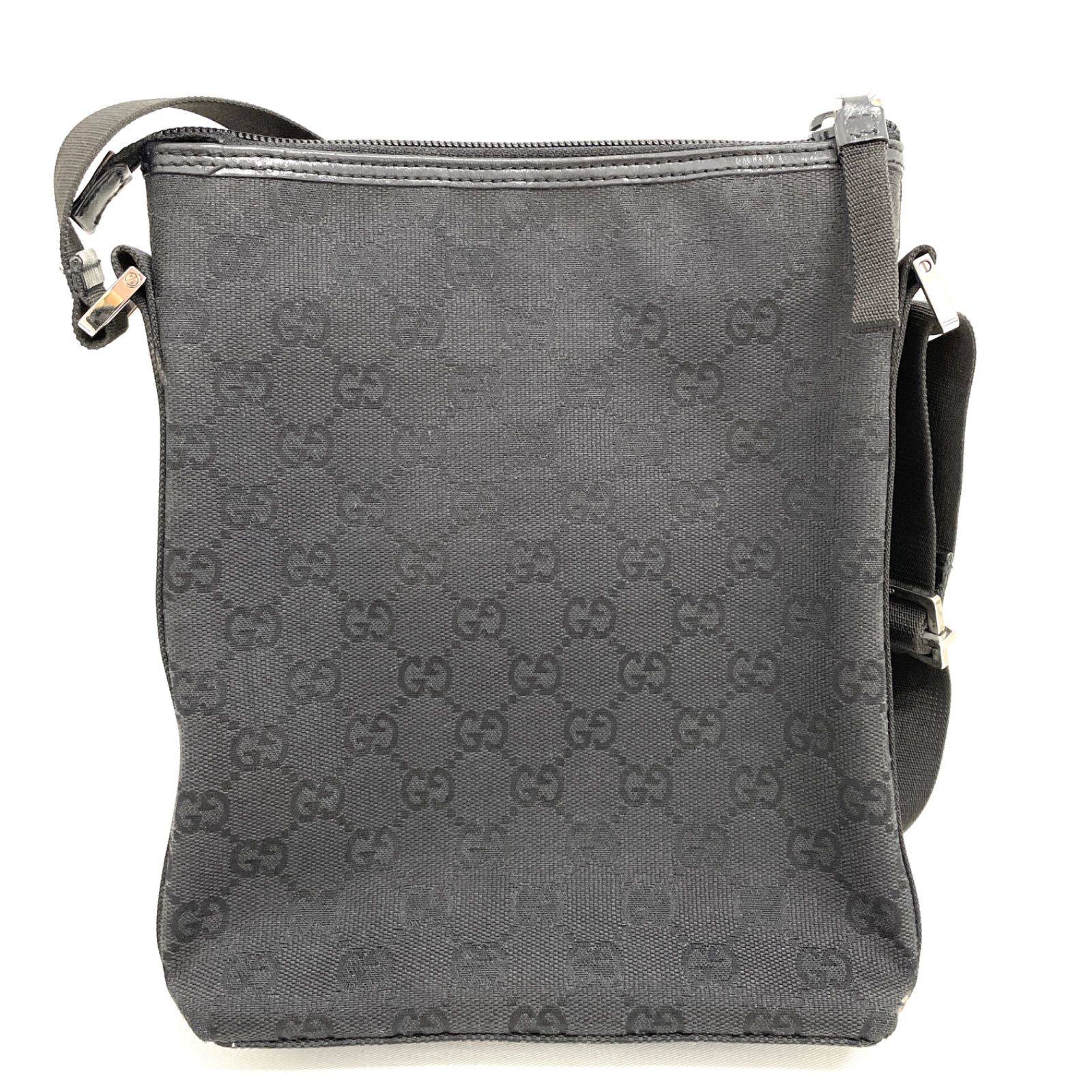 GUCCI グッチ GGキャンバス ジャッキー レザー ショルダーバッグ