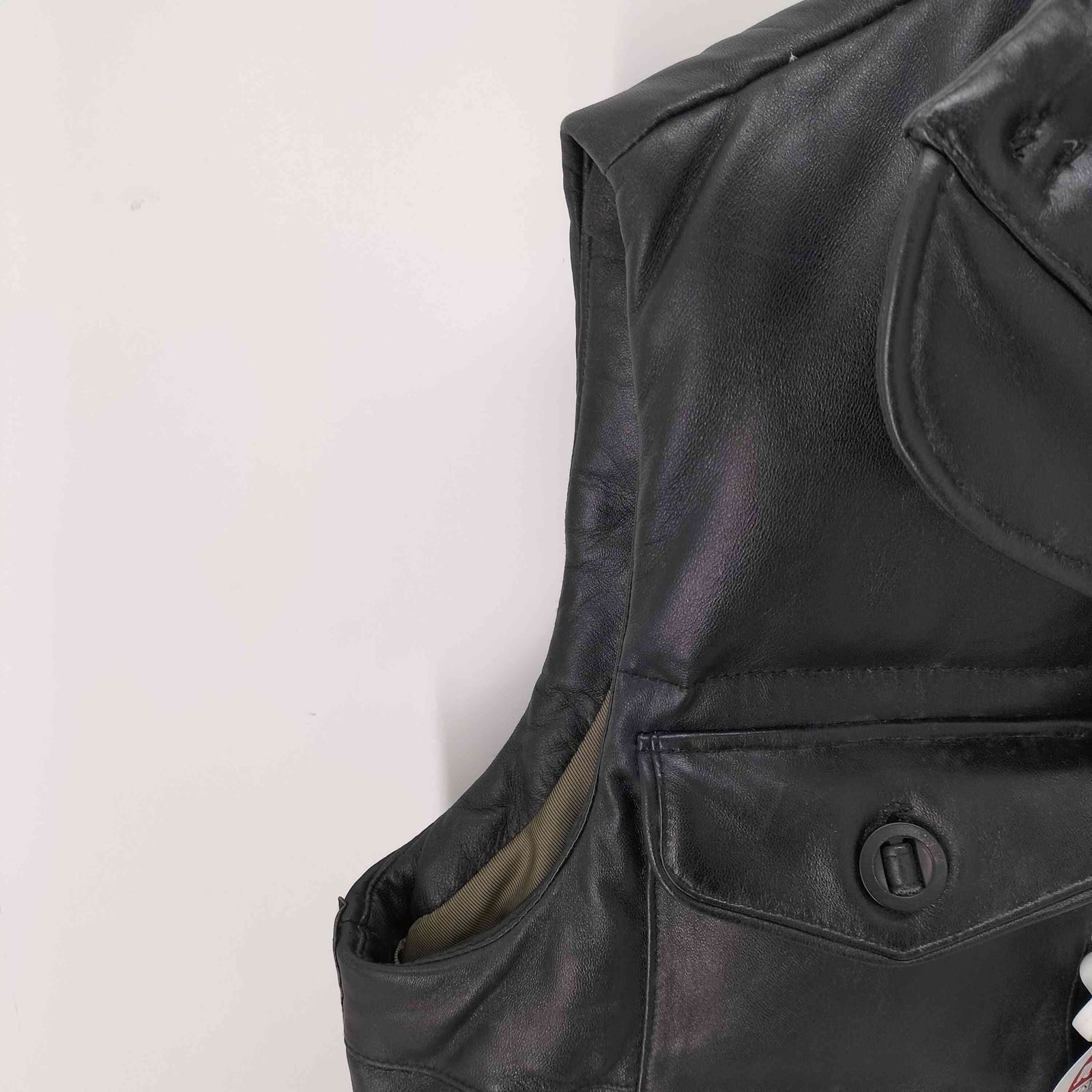 AVIREX ラムレザーダウンベスト