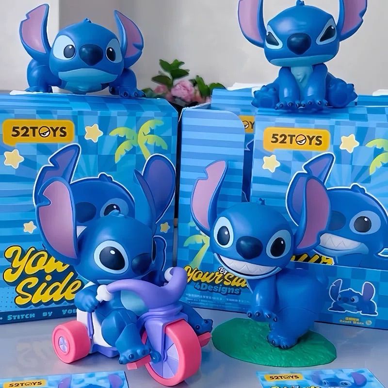 4点 ｜ Disney x 52TOYS メイソウ Stitch スティッチ 在身边” そばにいる ” 中国 ブラインドボックス 置物 モデル 全種類｜動くことができ blue 4点
