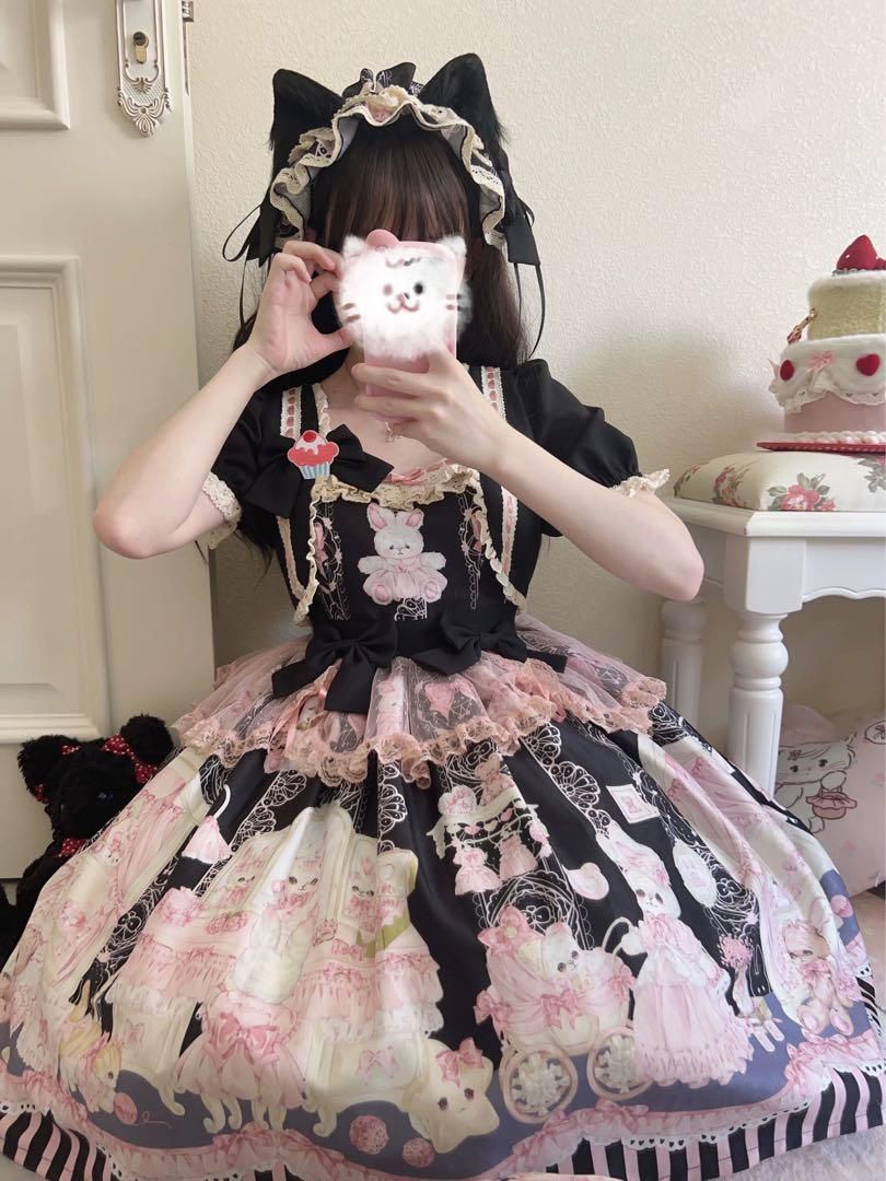 ♥ アニマル柄ロリータワンピース♪普段着に最適な可愛いコーデ