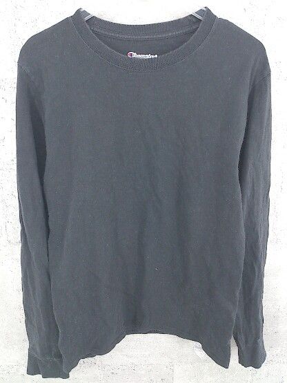 Champion チャンピオン 長袖 Tシャツ カットソー S ブラック系 #  【1002798807297】