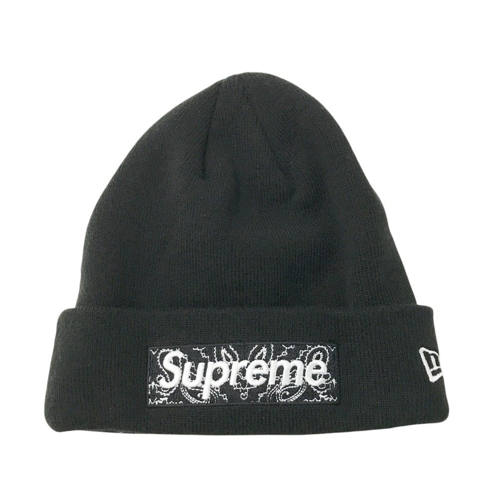 SUPREME シュプリーム  NEW ERA BOX LOGO BEANIE ビーニー  ブラック系  [240001455136]