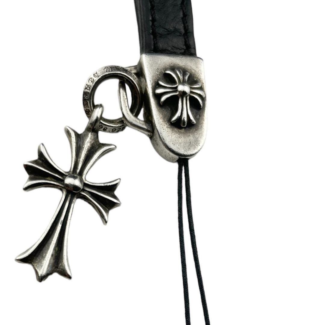 クロムハーツ タイニーCHクロス レザーストラップ CHROME HEARTS