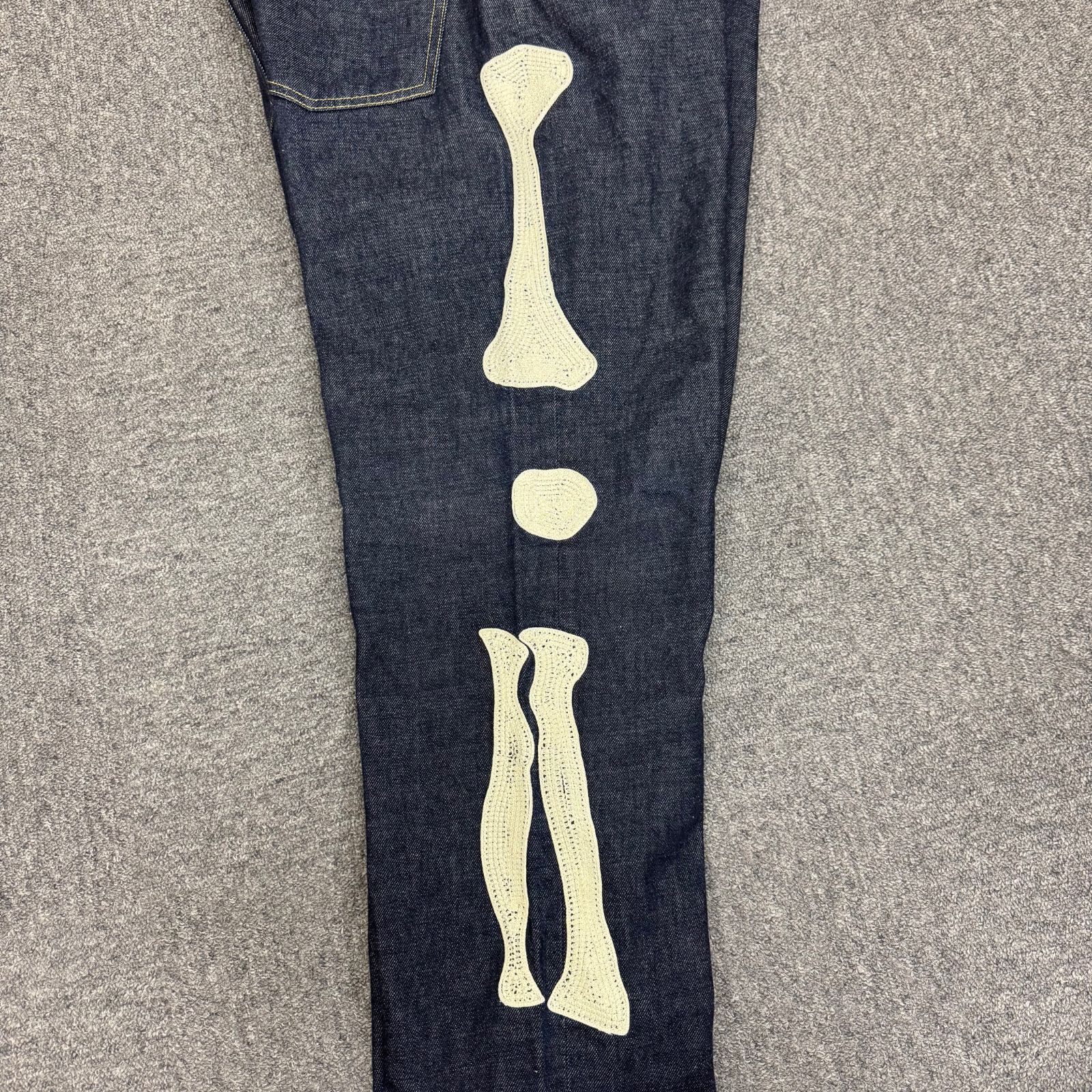 KAPITAL メキシカンタキシード ボーン刺繍 デニムパンツ