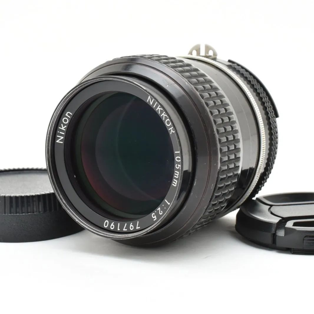 Nikon Ai NIKKOR 105mm F2.5 MF 望遠レンズ Aiマウント 光学良好 動作 済 ポートレートに最適