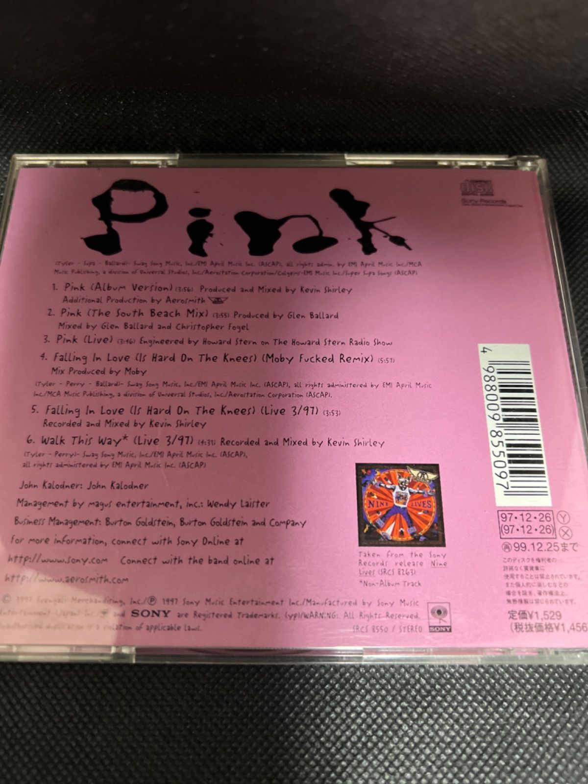 【中古】 Pink / Aerosmith Aerosmith – Pink – CD (Cardboard Sleeve, Single), 1997