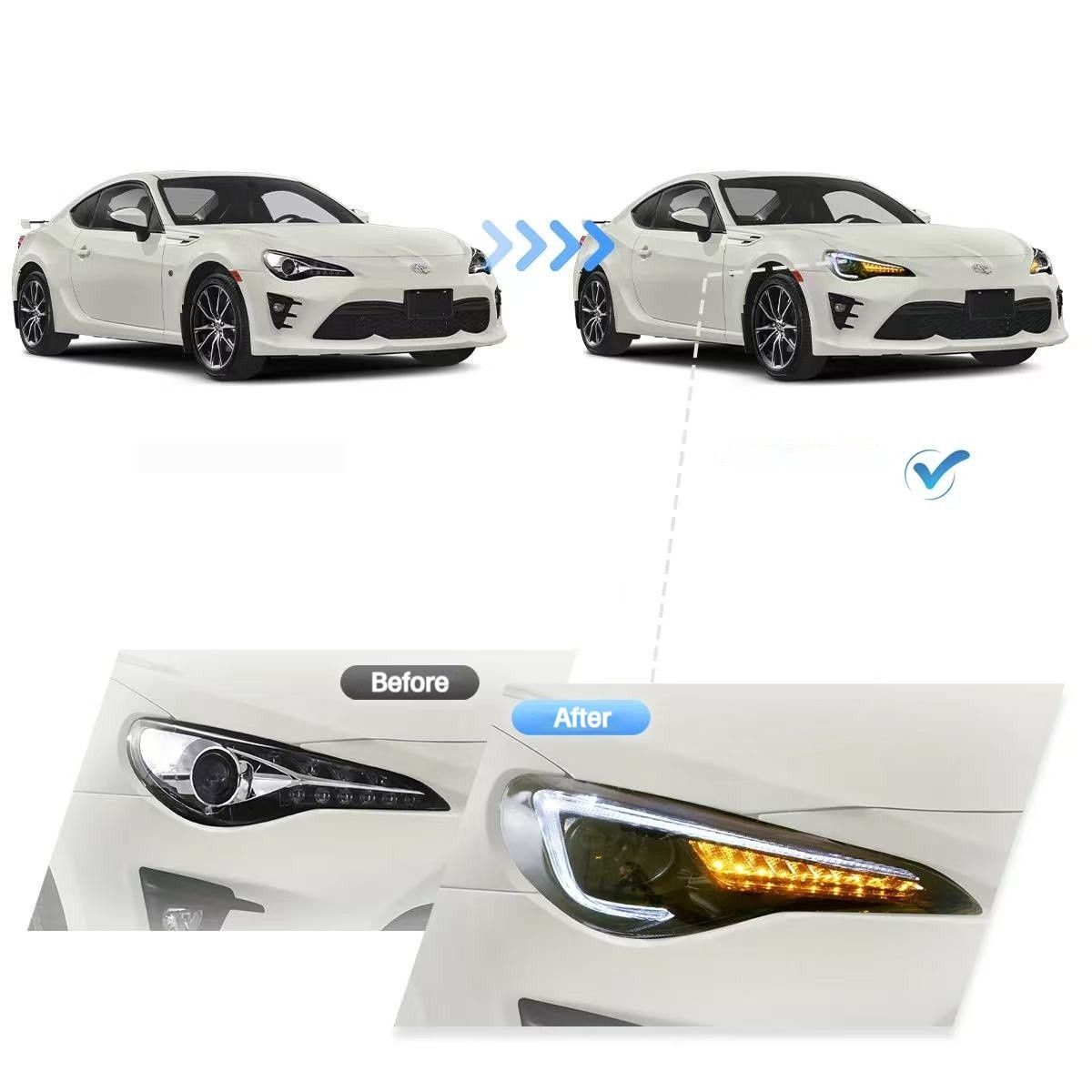 メーカーVLANDトヨタ 86 ZN6型前期後期 スバル BRZ ZC6前期後期 即納／【VLAND 正規品】トヨタ 86 ハチロク 前期 後期 ZN6型 LED