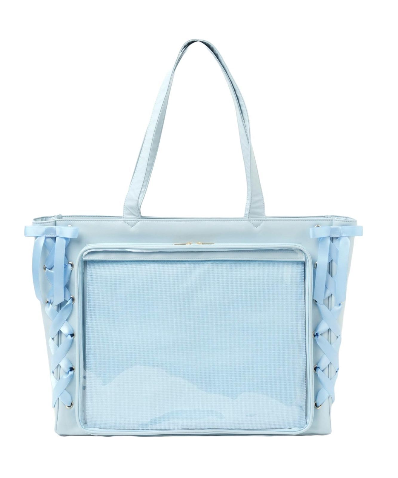 ミナペルホネン最新フォレストタイルネイビー両面でトートバッグ