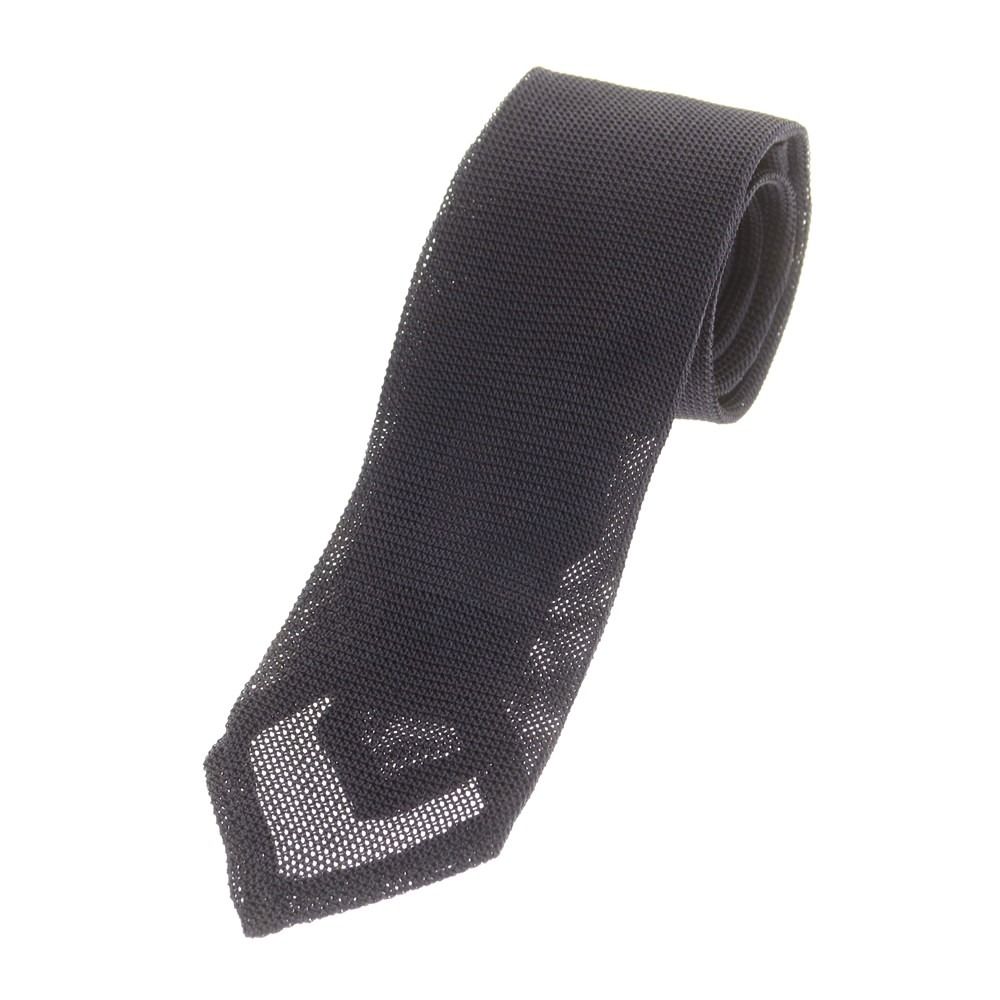 Atto Vannucci ブラウンソリッドタイ