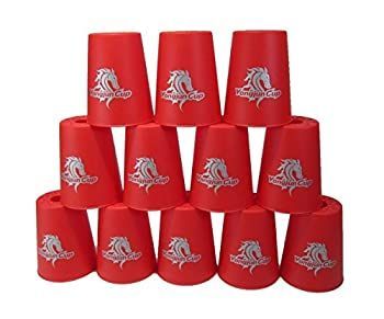 【】スポーツスタッキング専用 カップ 12個セット (レッド) [並行輸入品]